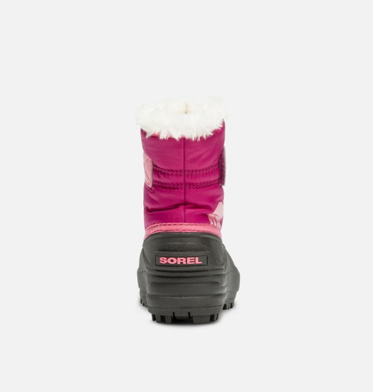 Kids Snow Boots Pink/Black - Sorel Toddler Commander™ - 385267-JAU